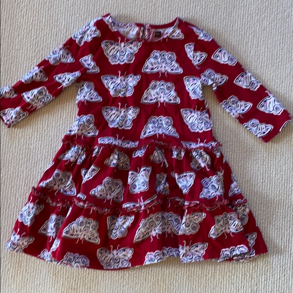 Tea collection butterfly tiered dress